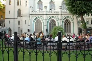 Jazz in Old Town at the Small Guild Hall Garden